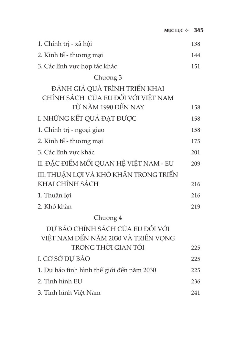 Chính  sách của EU đối với Việt Nam: Thực tiễn và triển vọng (Sách chuyên khảo)
