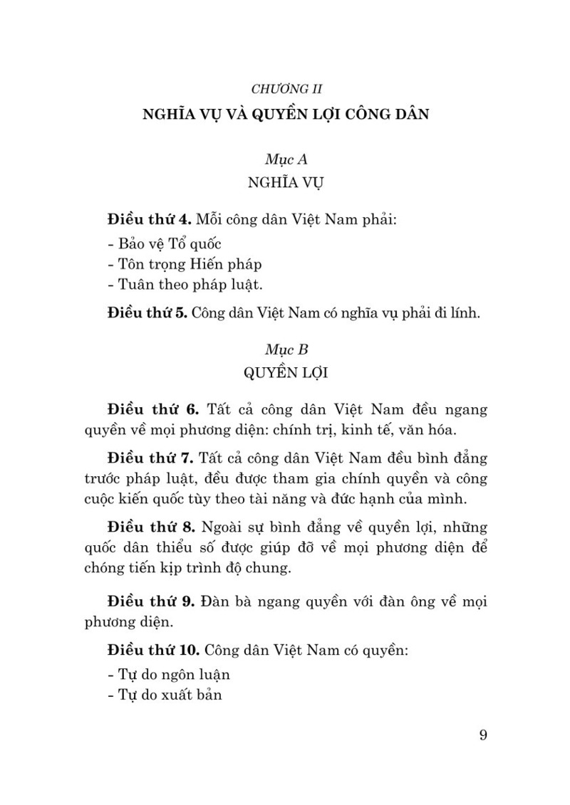 Hiến pháp Việt Nam qua các thời kỳ (Các bản Hiến pháp năm 1946, 1959, 1980, 1992, 2013)