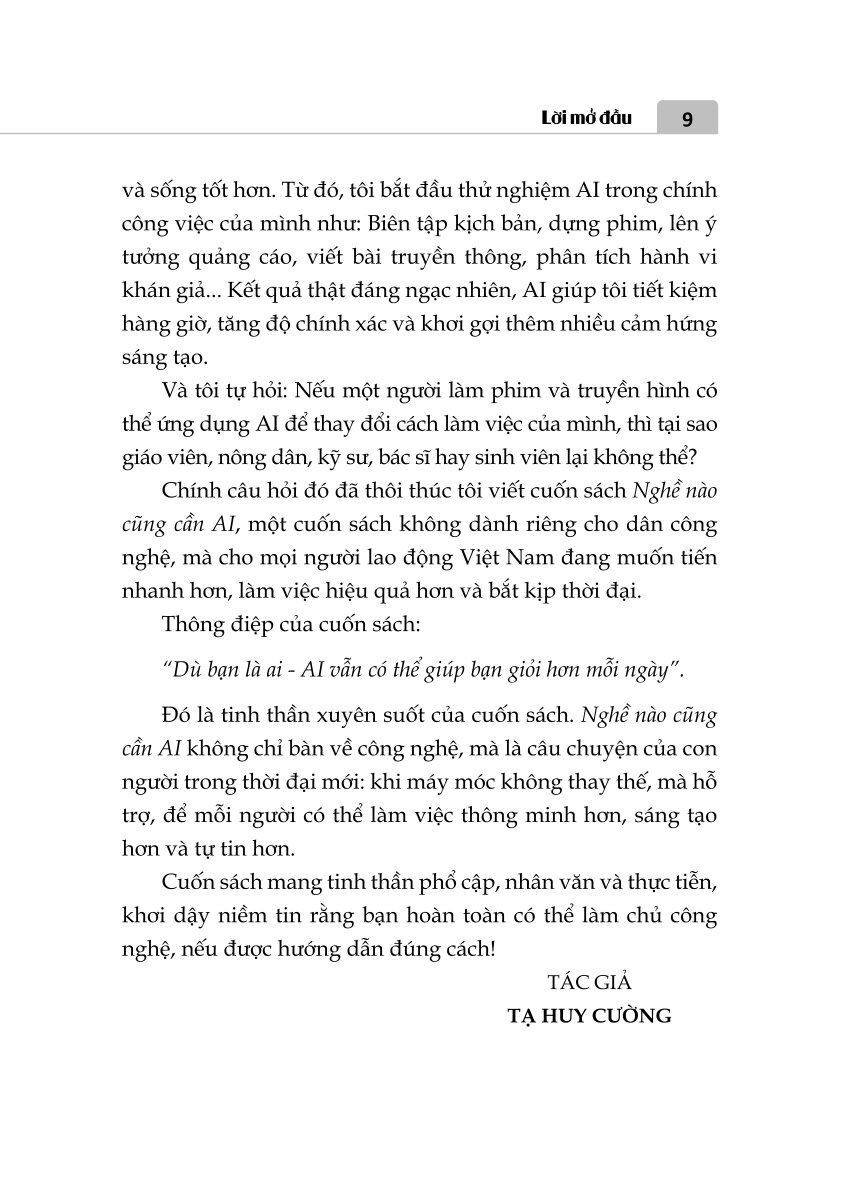 Nghề nào cũng cần AI