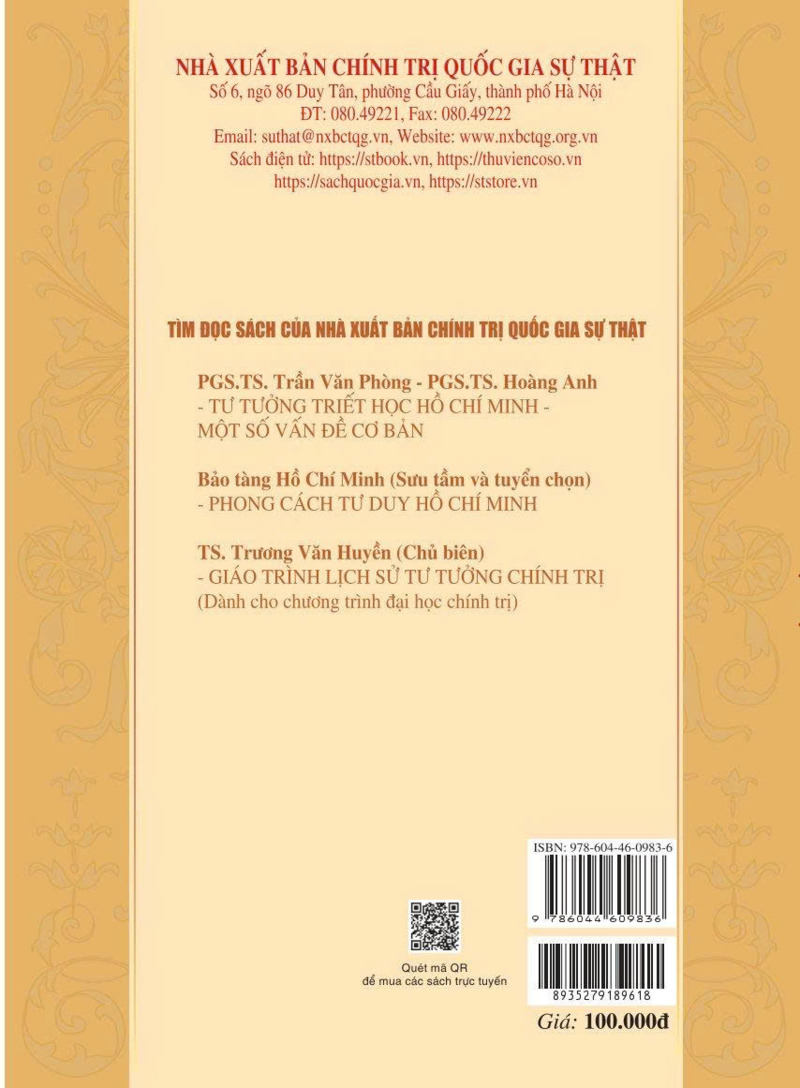 Giáo trình Lịch sử tư tưởng triết học Việt Nam và tư tưởng triết học biện chứng Hồ Chí Minh