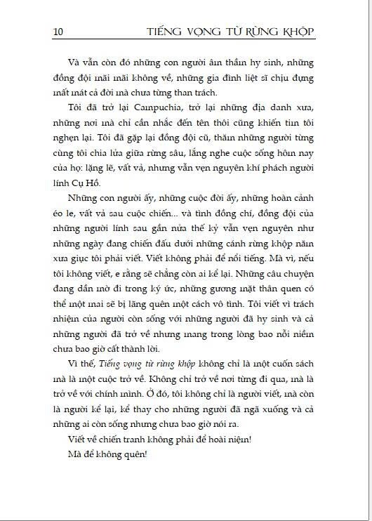 Tiếng vọng từ Rừng Khộp