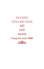 Di chúc của Chủ tịch Hồ Chí Minh mãi soi sáng con đường cách mạng Việt Nam