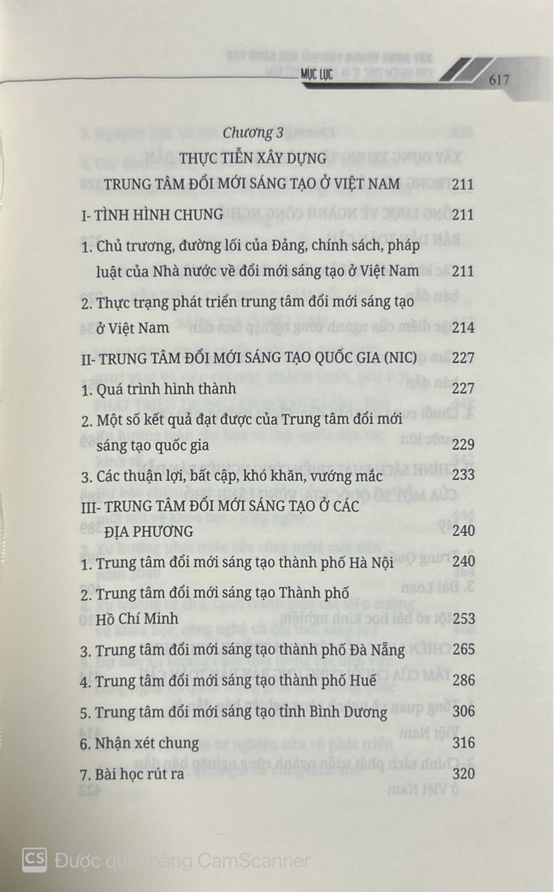 Xây dựng trung tâm đổi mới sáng tạo: Kinh nghiệm quốc tế và thực tiễn Việt Nam (Sách chuyên khảo)