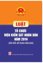 Luật Tổ chức viện kiểm sát nhân dân năm 2014 (Sửa đổi, bổ sung năm...