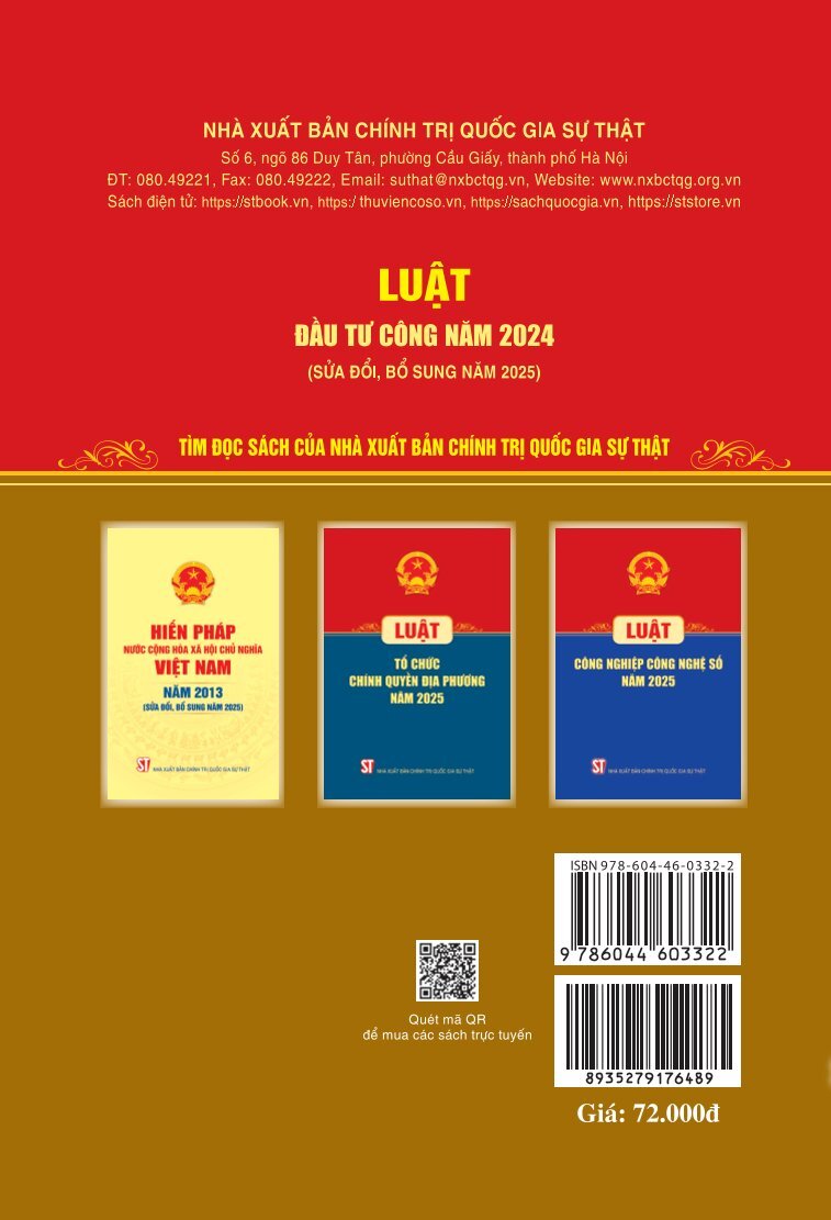Luật Đầu tư công năm 2024 (sửa đổi, bổ sung năm 2025)