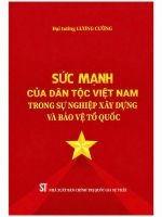 Sức mạnh của dân tộc Việt Nam trong sự nghiệp xây dựng và bảo vệ Tổ quốc (Bìa cứng)