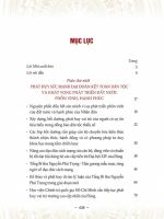 Sức mạnh của dân tộc Việt Nam trong sự nghiệp xây dựng và bảo vệ Tổ quốc (Bìa cứng)