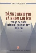 Đảng chính trị và nhóm lợi ích trong các nền dân chủ phương Tây hiện đại (Sách tham khảo)