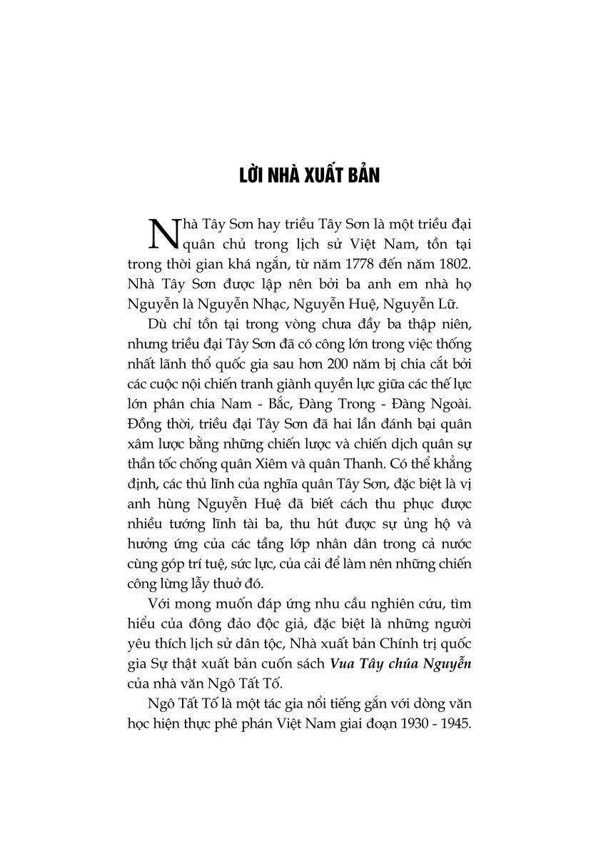 Vua Tây chúa Nguyễn (Tiểu thuyết lịch sử)