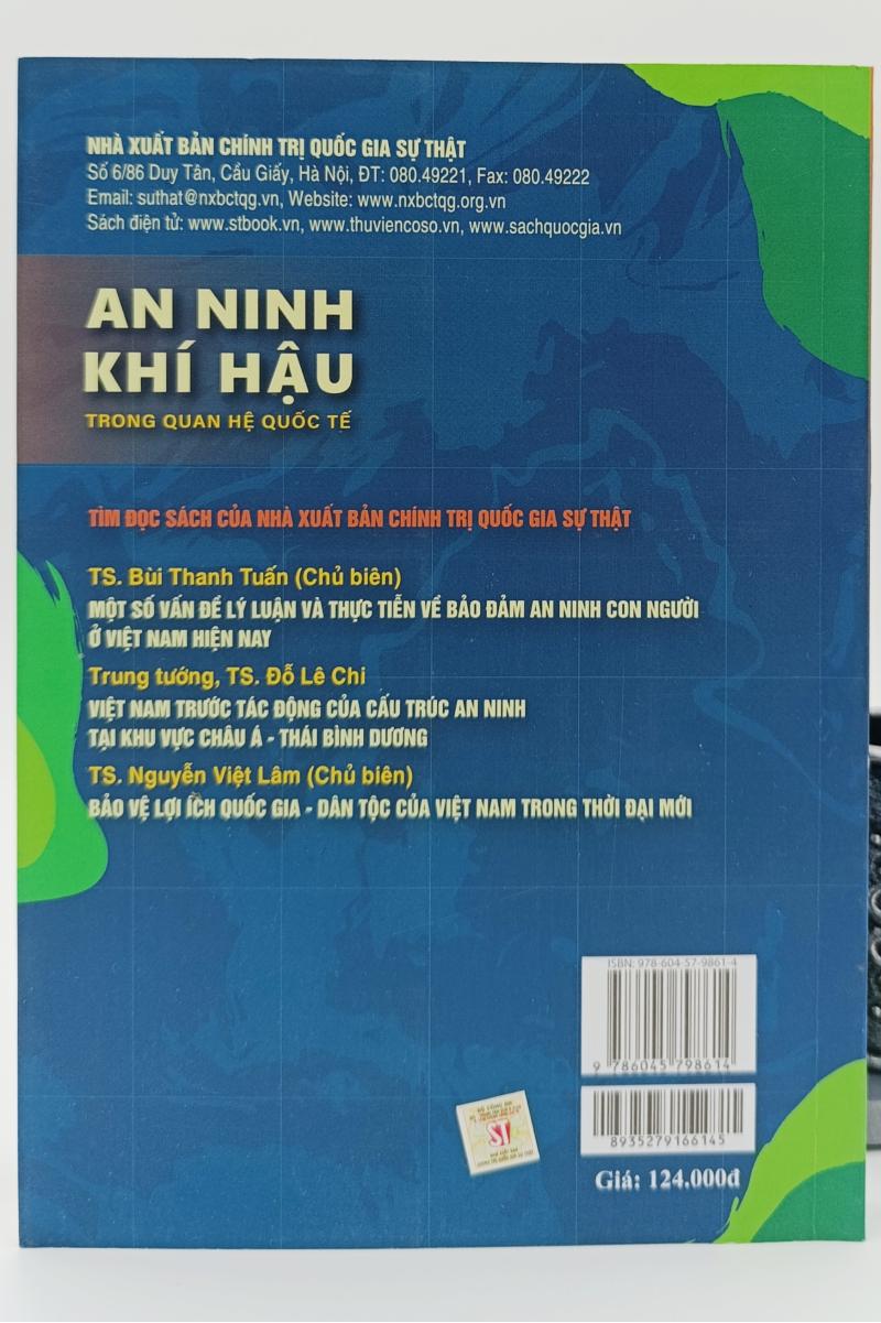 An ninh khí hậu trong quan hệ quốc tế (Sách chuyên khảo)