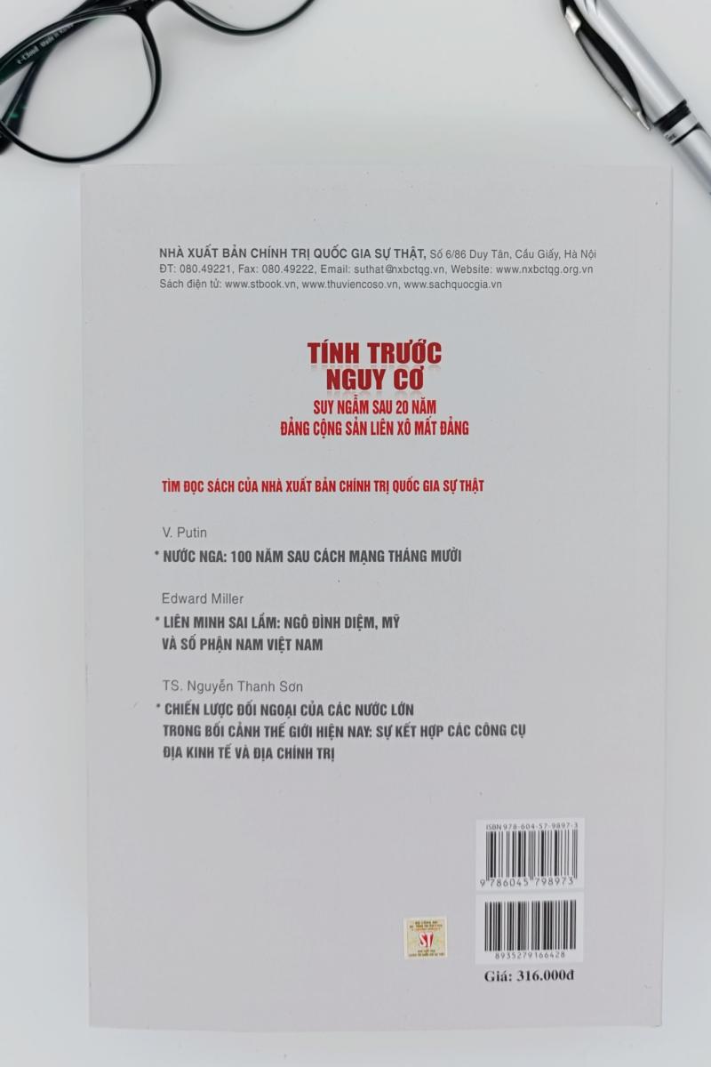 Tính trước nguy cơ - Suy ngẫm sau 20 năm Đảng Cộng sản Liên Xô mất Đảng (Sách tham khảo, xuất bản lần thứ hai, có chỉnh sửa, bổ sung)