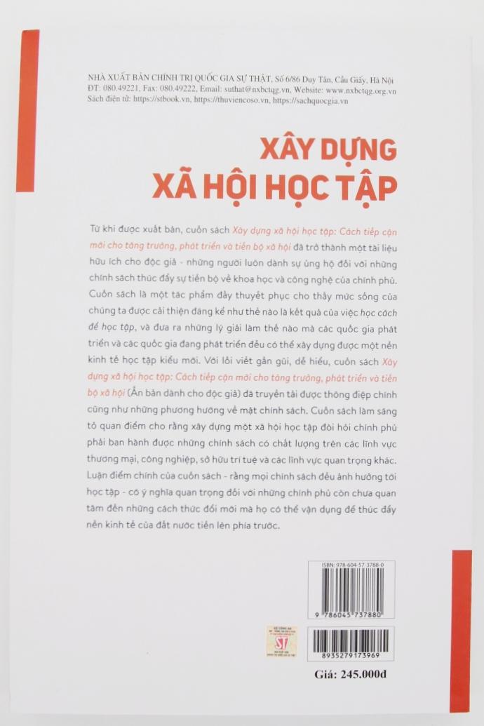 Xây dựng xã hội học tập: Cách tiếp cận mới cho tăng trưởng, phát triển và tiến bộ xã hội