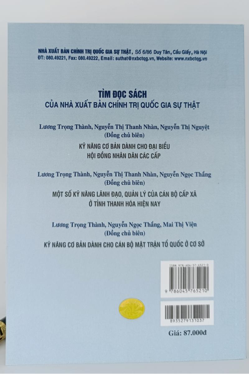 Kiến thức và kỹ năng dành cho cán bộ dân vận cấp cơ sở